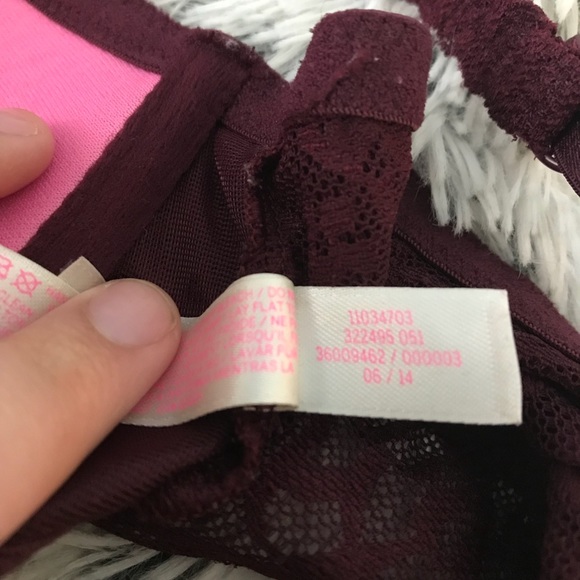VICTORIA SECRET PINK lace bra/ bralette with pads - Picture 3 of 5